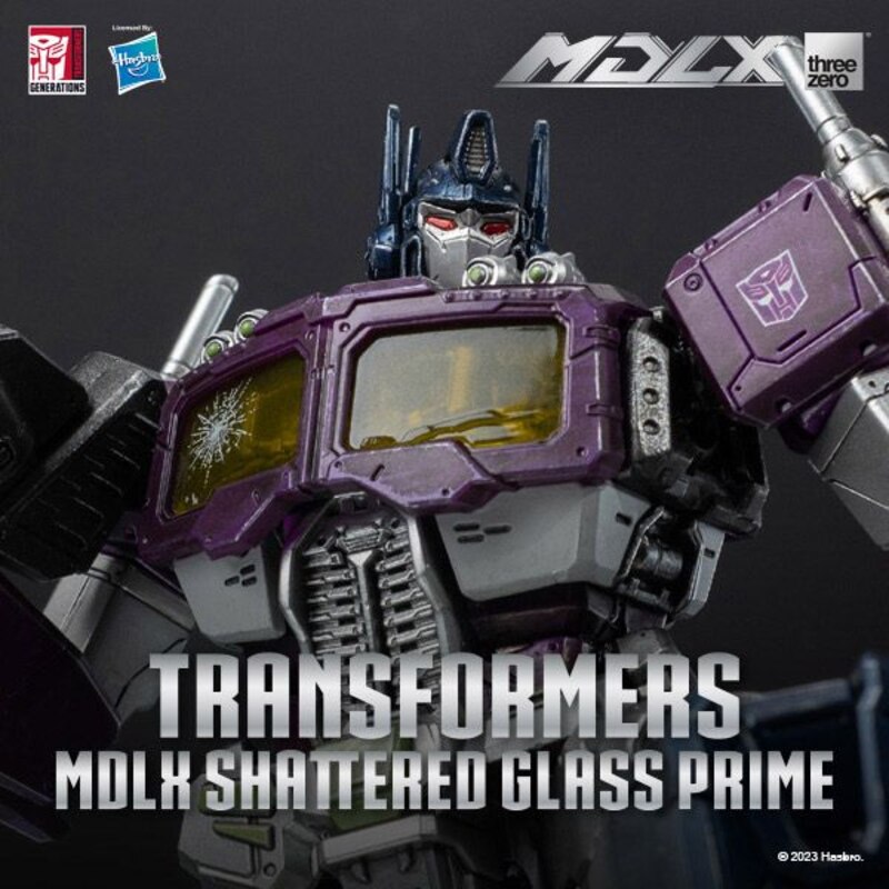 threezero MDLX Shattered Glass Optimus Prime Official Transformers